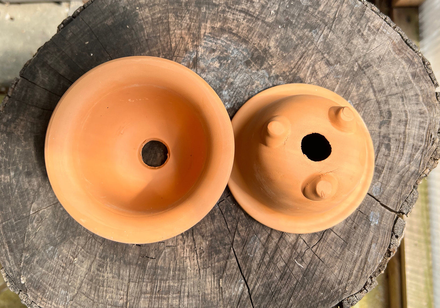 Terracotta orchid pot / Japanese style 3” /2 packages